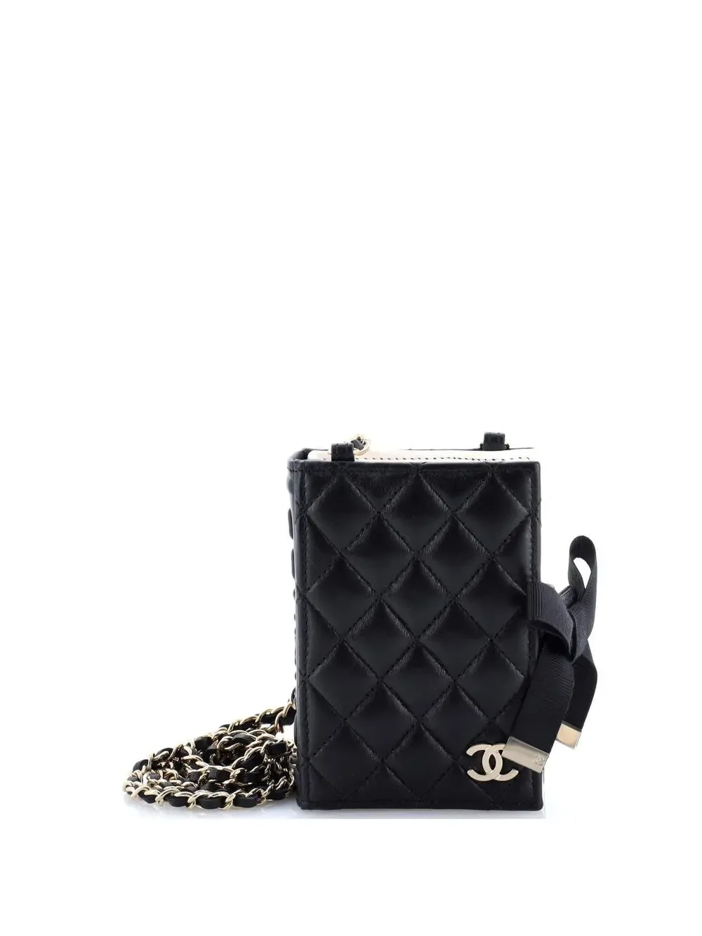 Chanel Cc Book Card Holder With Chain #205798C30B